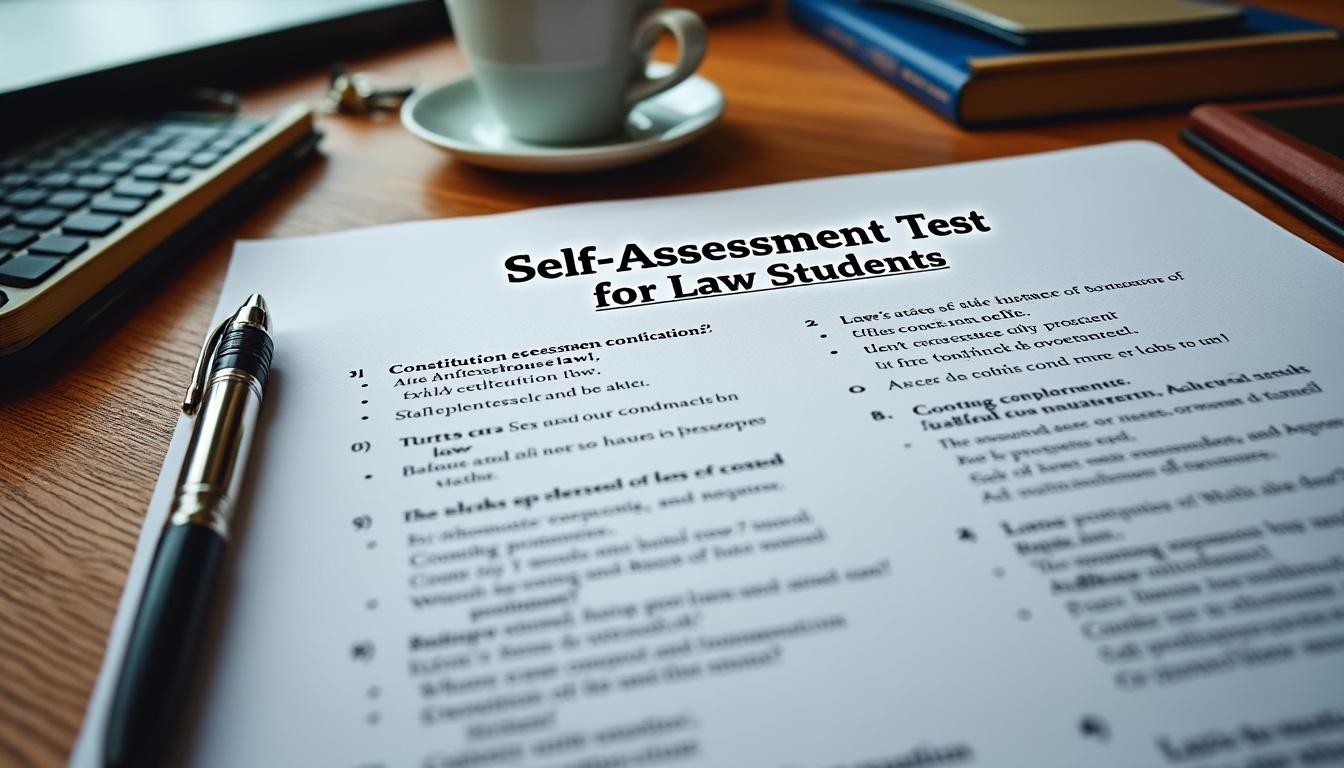 découvrez comment un questionnaire d'auto-évaluation en droit conçu sur mesure peut vous aider à identifier vos forces et à cibler vos axes de progression pour optimiser votre apprentissage juridique.