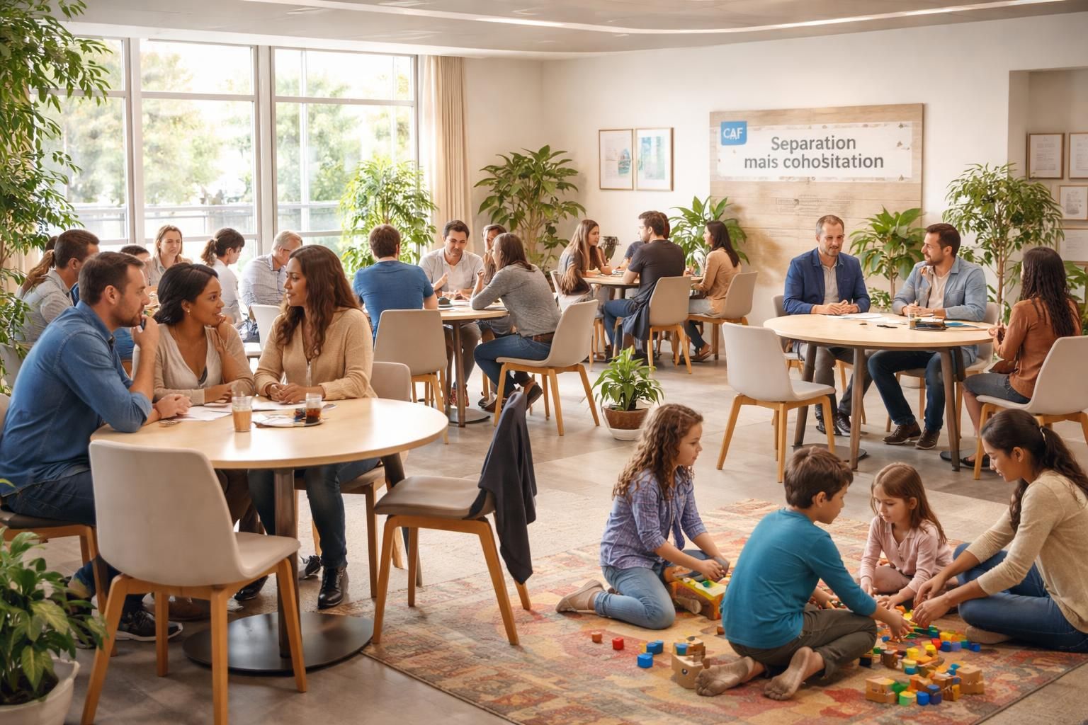 Comment le forum de la CAF : séparation mais cohabitation aide les familles
