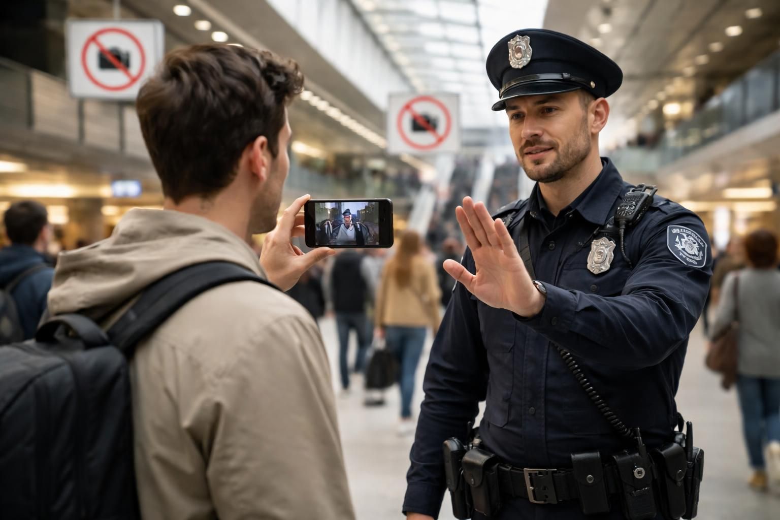 Pourquoi il est interdit de filmer dans certains lieux publics