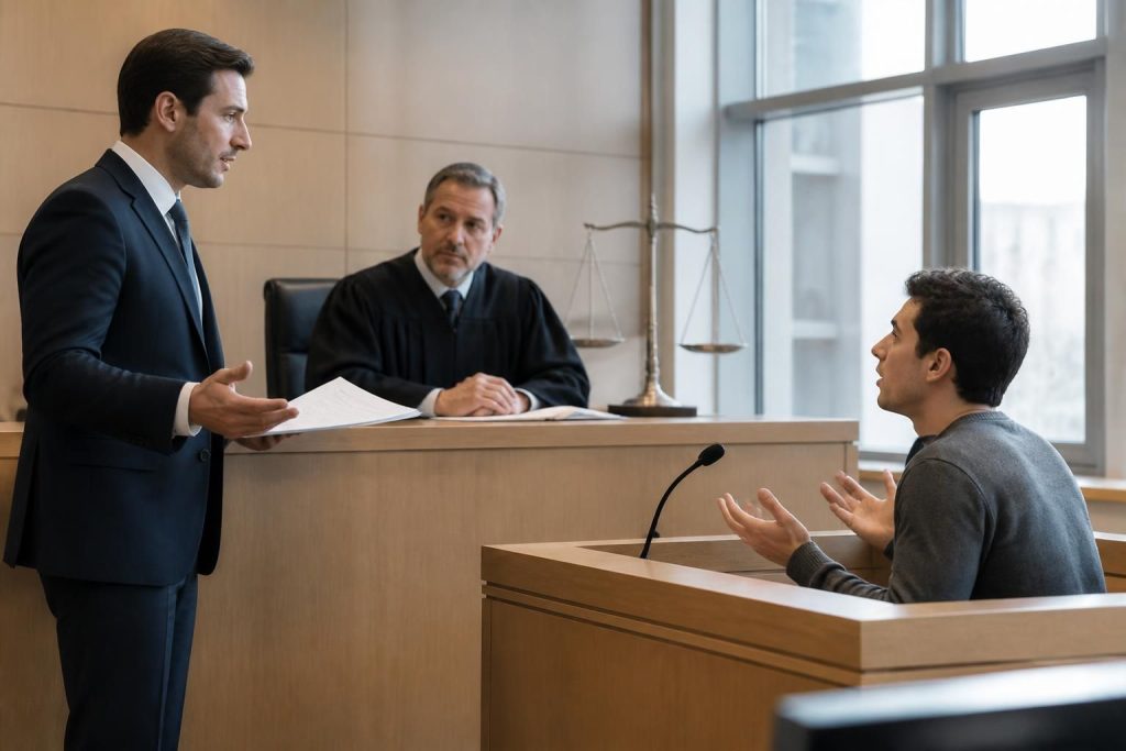 Comment la composition pénale et témoignage influencent le verdict