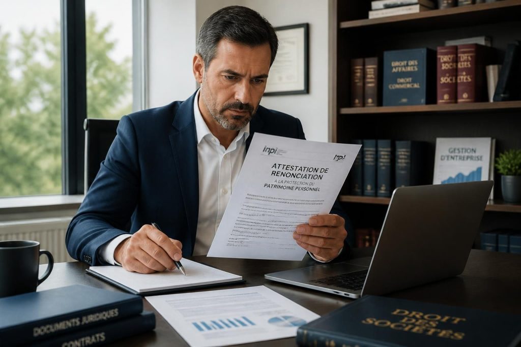 Pourquoi l&rsquo;attestation de renonciation à la protection du patrimoine personnel à l&rsquo;INPI est essentielle pour votre entreprise
