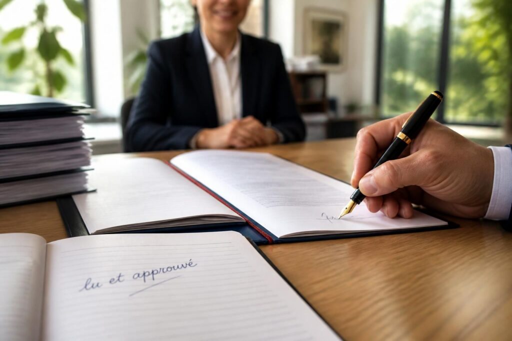 Pourquoi la mention lu et approuvé manuscrit est essentielle pour la validité d&rsquo;un accord